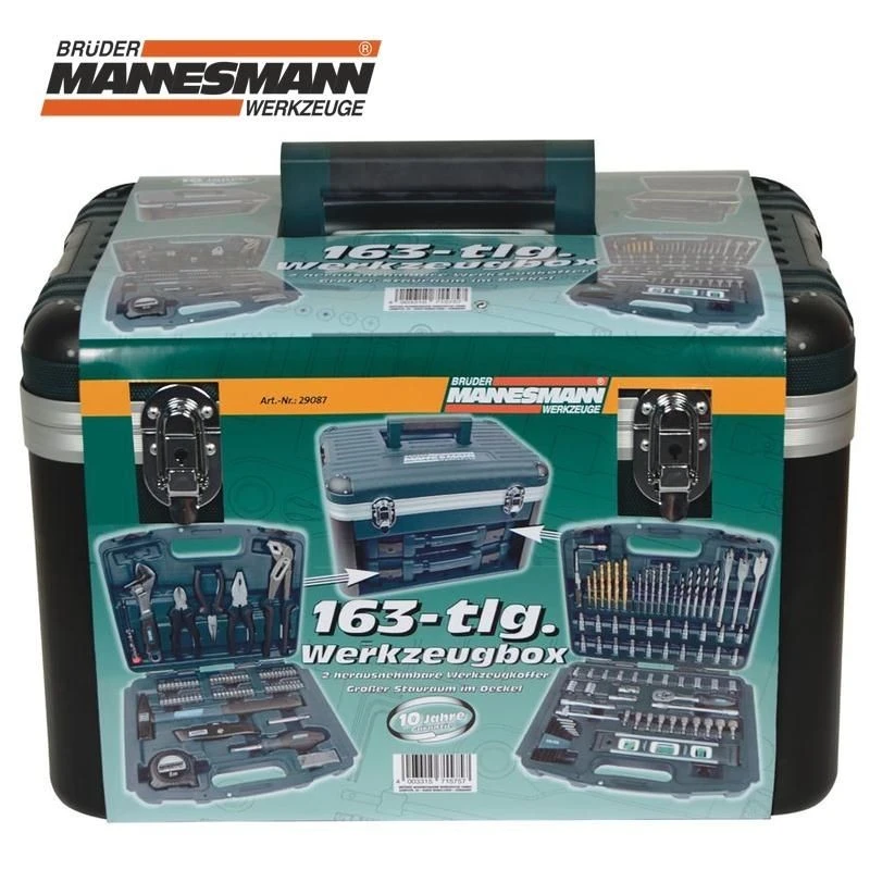 Комплект инструменти в куфар Mannesmann, 163 части